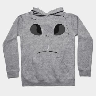 Alien Face Halloween Design Hoodie